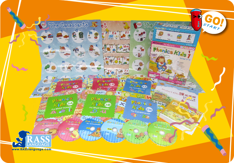 『2013聖誕優惠』$418 購買 Phonics Kids Level 1 -3 ( 6 Books + 3DVD + 3CD + 3 Posters+373 Flash Cards█ 免費送貨( 只限工商大廈 )