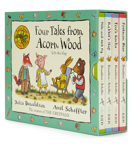 Tales From Acorn Wood (4 Books) 繪本翻翻紙板書，好看又好玩！